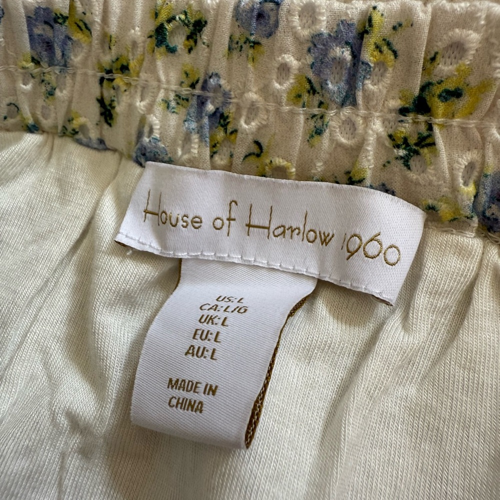 House of Harlow 1960 Blue Floral Midi Skirt - Picture 5 of 5